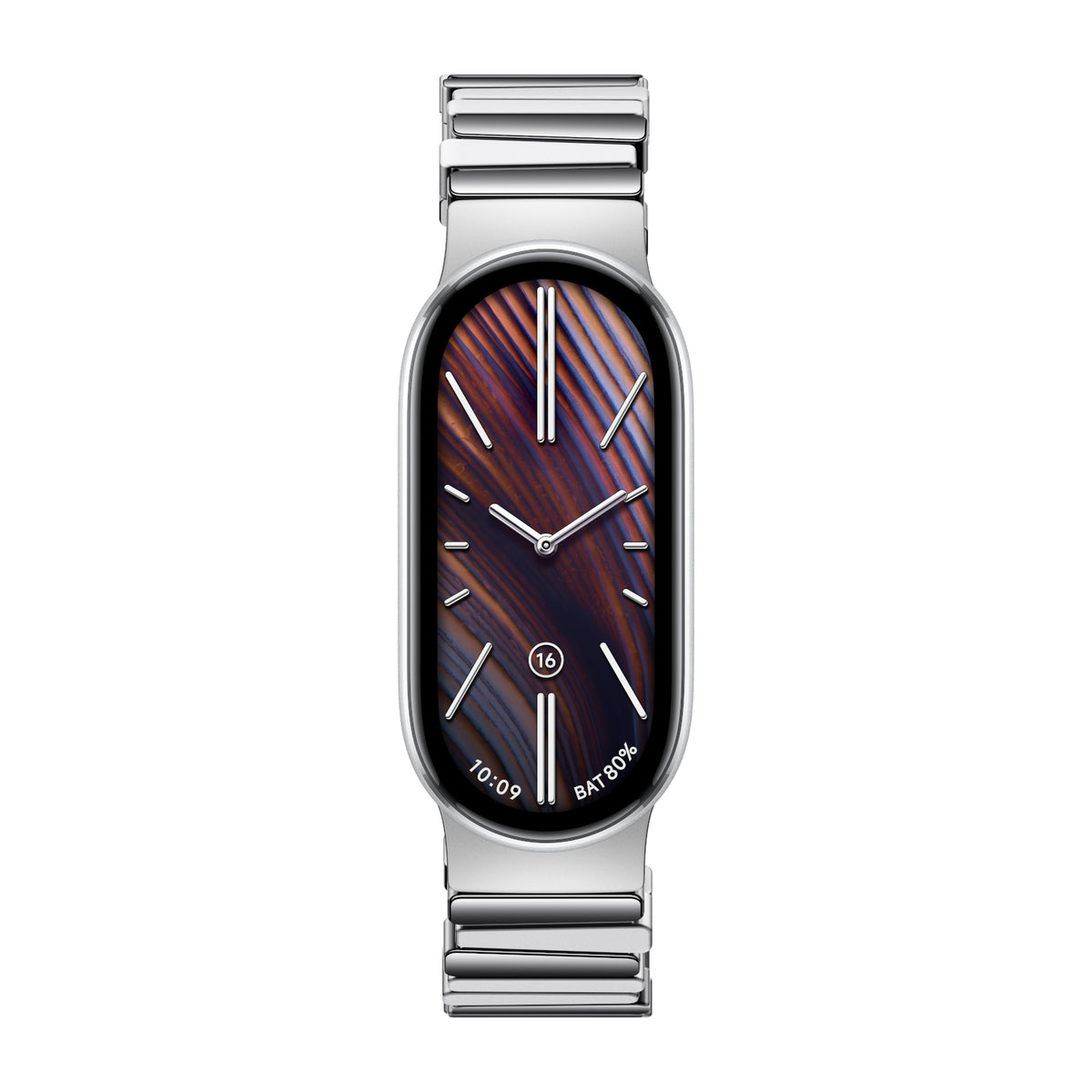 Xiaomi Smart Band 10 Asymmetrical Metal Strap – Silver