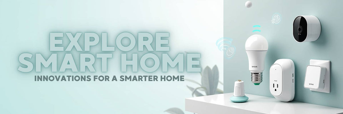 Smart home banner featuring security cameras, sensors and smart switches – Vorax South Africa