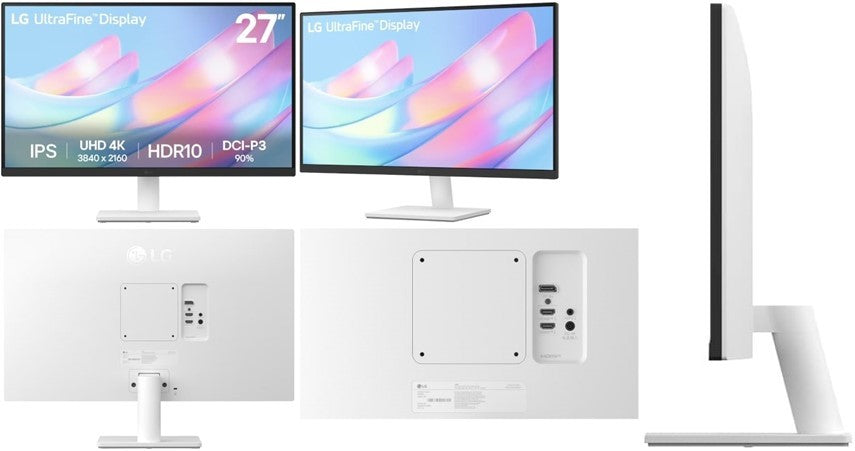 LG 27 Inch UltraFine UHD 4K IPS Monitor with HDR10 and DCI-P3