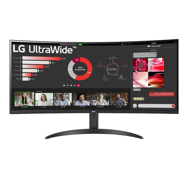 LG UltraWide 34" QHD VA Curved Monitor 100Hz