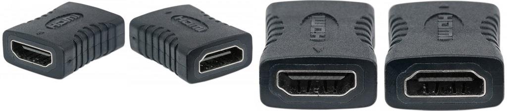Manhattan HDMI Coupler A female to A female adapter for connecting HDMI cables.