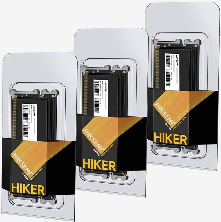 Hiksemi Hiker 16GB DDR4 SODIMM memory module with 3200MHz frequency.