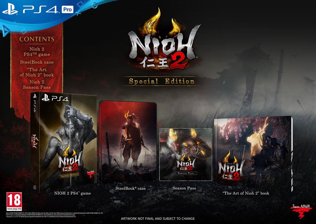PlayStation 4 Game Nioh 2 Special Edition - Console Gaming Accessories