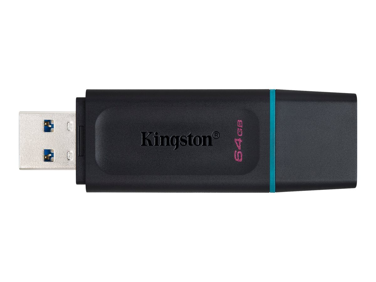 Kingston 64GB USB 3.2 DataTraveler Exodia USB Flash Drive with Protective Cap and Keyring