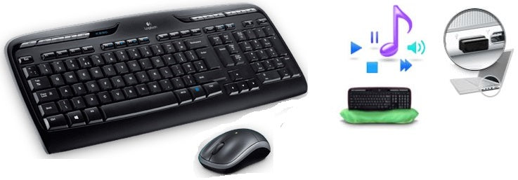 Logitech MK330 Wireless Keyboard and Mouse Combo for Seamless Control