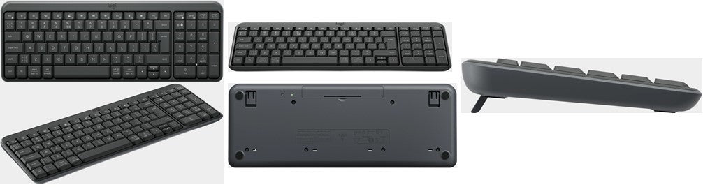 Logitech K250 Bluetooth Wireless Keyboard - Compact & Eco-Friendly