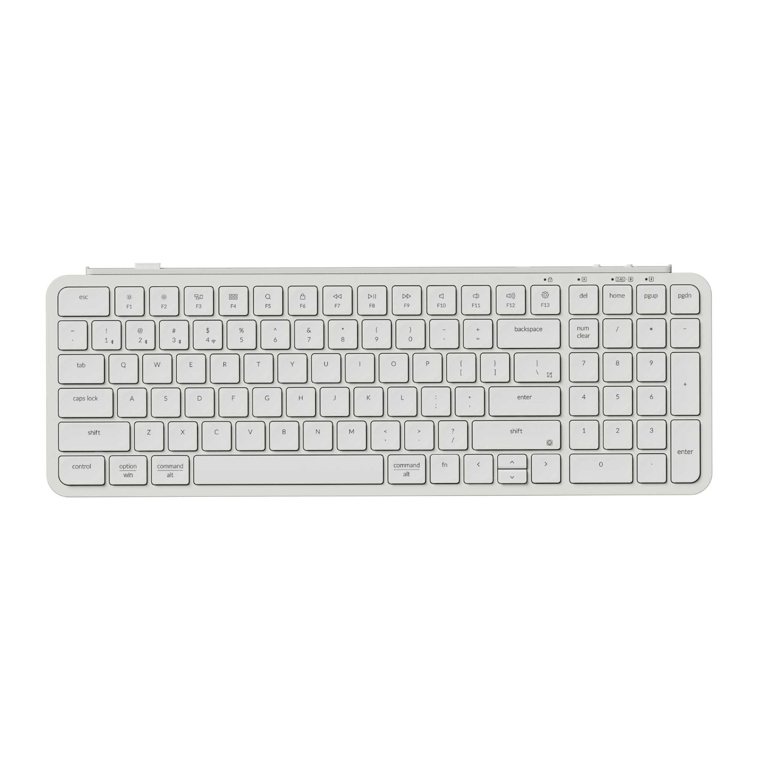 Keychron B2 Pro Ultra-Slim 96% Wireless Keyboard - Ivory White