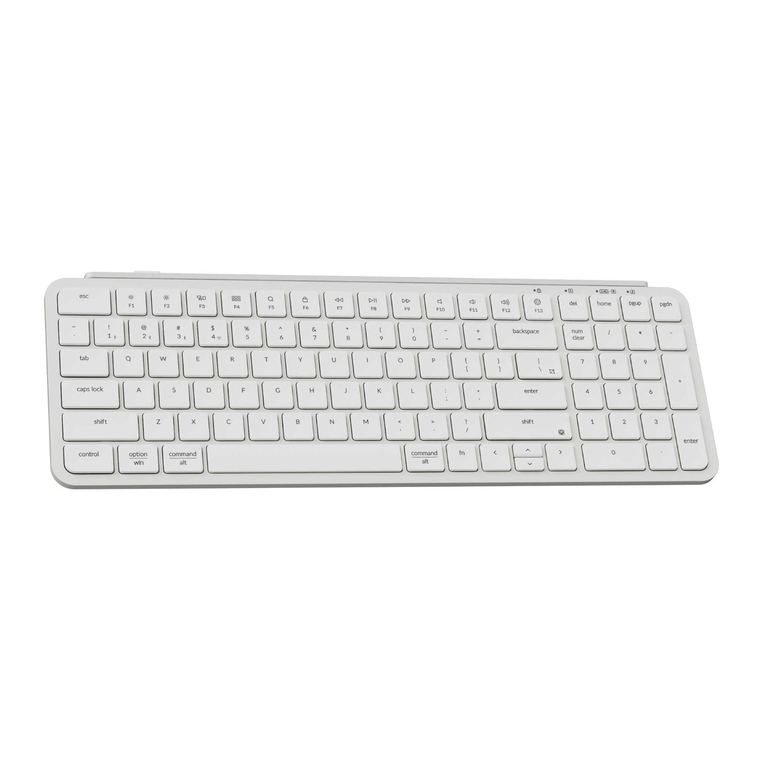 Keychron B2 Pro Ultra-Slim 96% Wireless Keyboard - Ivory White