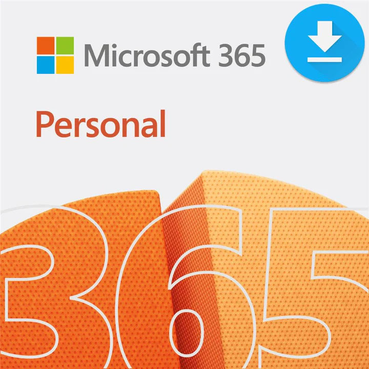 Microsoft 365 Personal subscription box showing Office apps and cloud storage details.