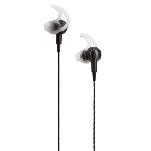 Manhattan In-Ear Sport Earphones with MIC, sweatproof design, and integrated controls for workouts.