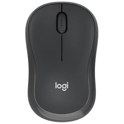 Logitech M240 Silent Bluetooth ambidextrous mouse in black with ergonomic design.