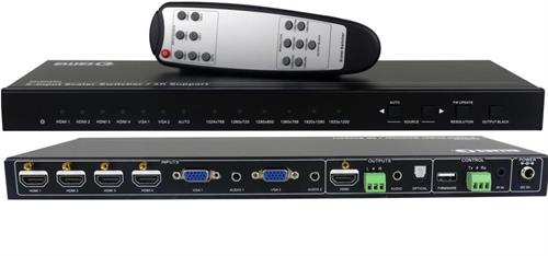 Ellies 6 Input Collaboration Switcher with 4K HDMI output and multiple inputs.