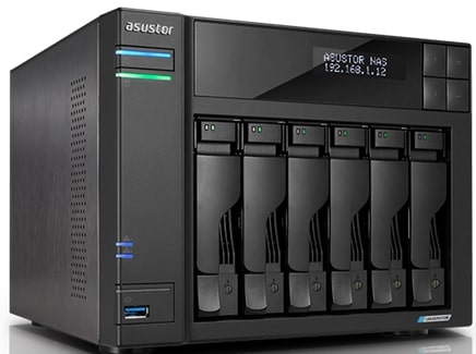 Asustor Lockerstor 6 Gen2 6 Bay NAS No Hard Drive - Hard Drives/Storage