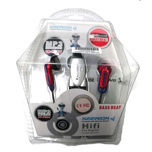 Geeko In Ear Wired Earphones in red and blue with volume control, 15mm driver. Ideal for MP3, MP4, and laptops.