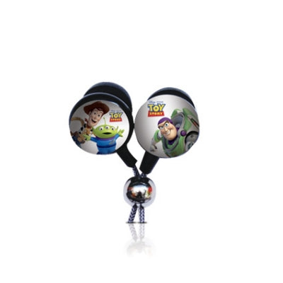 Disney Toy Story in-ear headphones with Buzz Lightyear and Woody design, 1m cable length. Perfect for music and gaming.