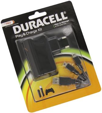 Duracell Play & Charge Kit For PS3 - Console Gaming Accessories