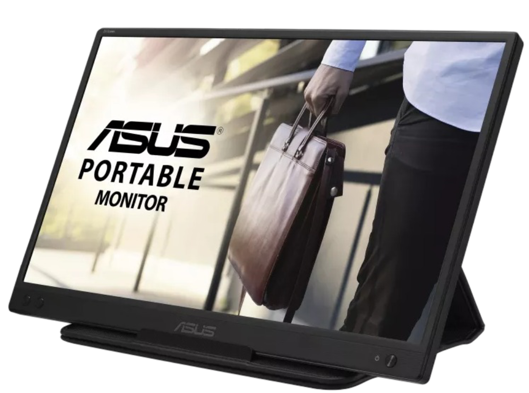 ASUS 15.6 Inch Portable FHD USB Monitor with anti-glare screen and USB-C connectivity.