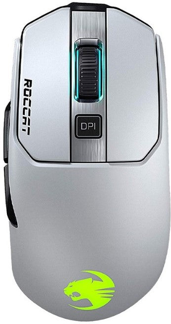 Roccat Kain 202 AIMO White Wireless Optical 16000 Mouse - Computer Gaming Hardware
