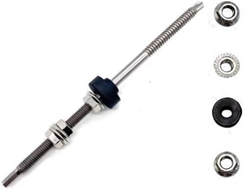 Solarix IBR Hanger Bolt screw for D-RAIL 6mm - Renewable Power Solutions