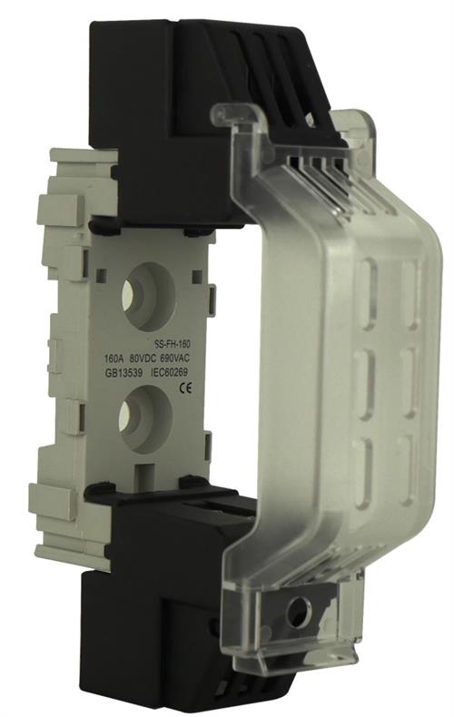 Solarix NT00 Rail Mount 1 Pole 160A DC Fuse - Renewable Power Solutions