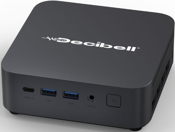 Decibell Intel Core i5 Mini Desktop PC with 16GB RAM and 1TB SSD.