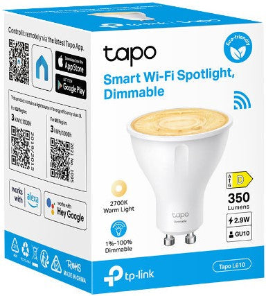TP-Link Tapo L610 Smart Wi-Fi Dimmable Spotlight - Smart Home
