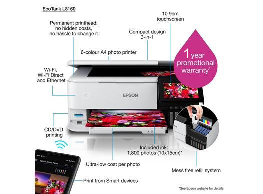 Epson L8160 Ecotank Multifunction All - Printers