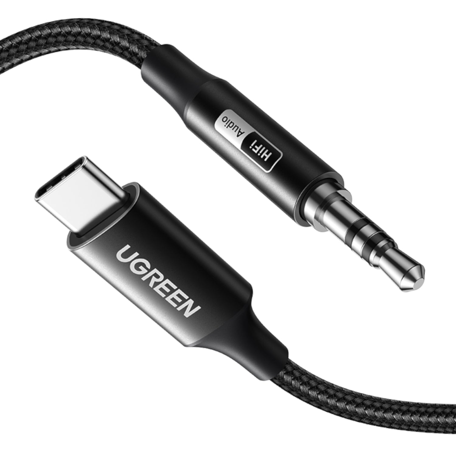 UGreen USB Type-C to 3.5mm AUX Audio Cable 1M - Black