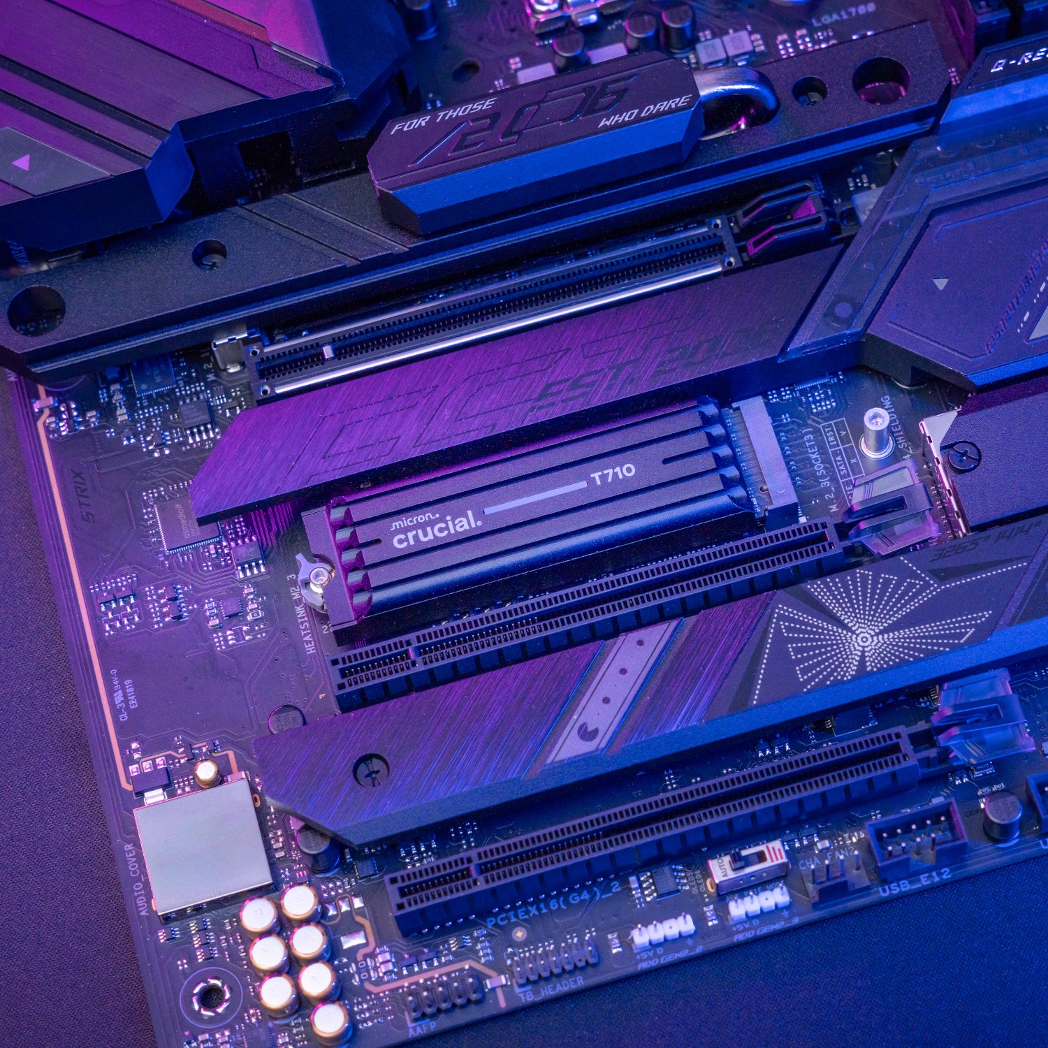 Crucial T710 1TB M.2 NVMe Gen5 NAND SSD with Heatsink