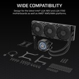 Corsair NAUTILUS 360 RS LCD Liquid CPU Cooler - Black