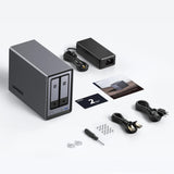 UGreen NASync DXP2800 2 Bay NAS with Seagate Ironwolf NAS 8TB SATA Hard Drive Bundle (2x 4TB)