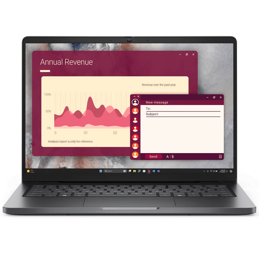 Dell Pro 14 U7-265U | 16GB RAM | 512GB SSD | FHD+ 14" Display | Windows 11 Pro | Fingerprint Reader | IR Camera
