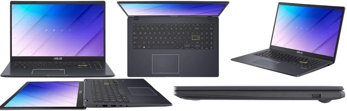 Asus Vivobook Go 15 E510KAB laptop with Intel Celeron, 8GB RAM, 256GB SSD.