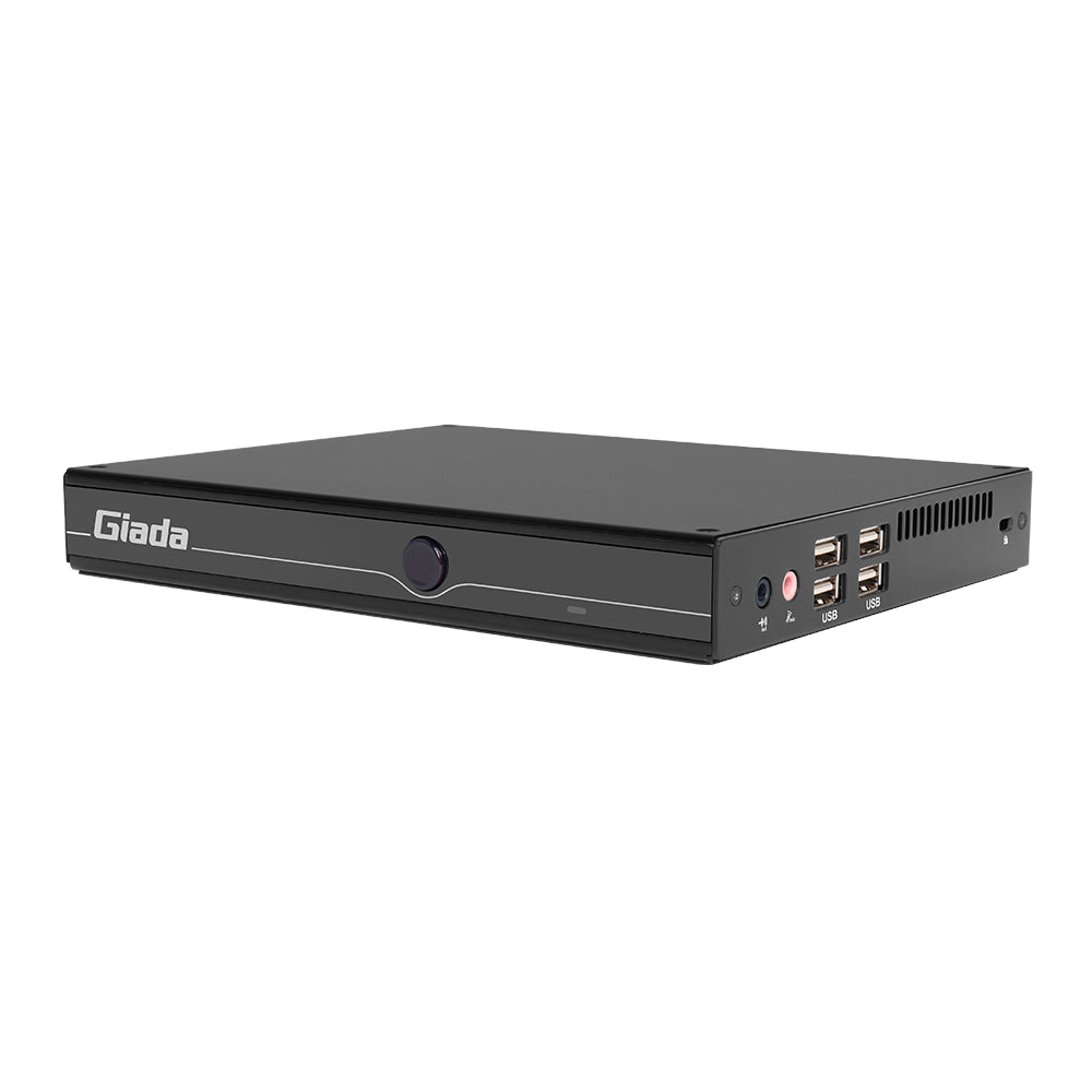Giada F108D Intel N100 CPU | 1x DDR4 3200MHz RAM | M.2 SSD Slot | Intel UHD Graphics | 2x HDMI | Fanless