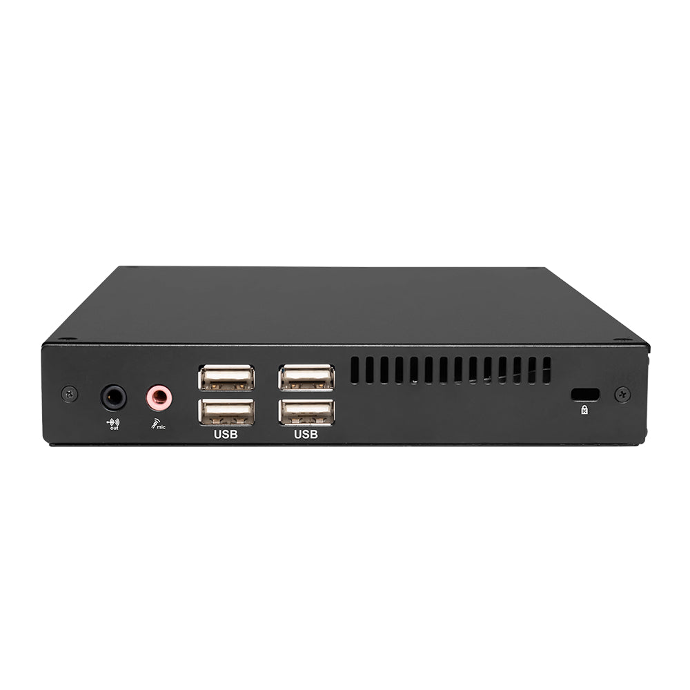 Giada F108D Intel N100 CPU | 1x DDR4 3200MHz RAM | M.2 SSD Slot | Intel UHD Graphics | 2x HDMI | Fanless