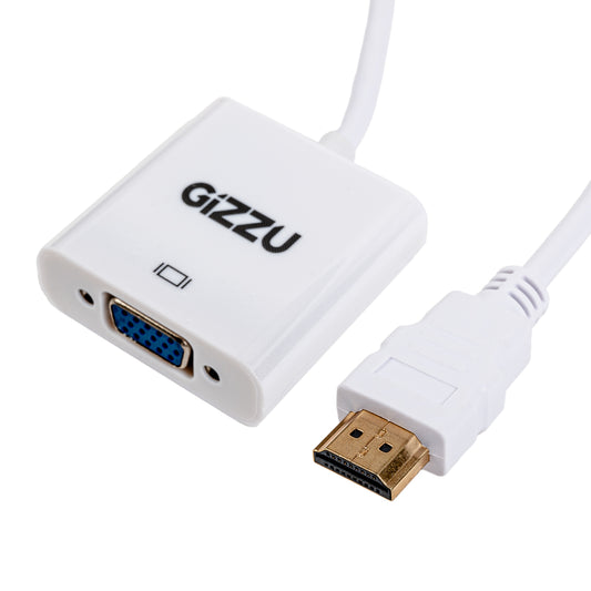 Gizzu 1080P HDMI to VGA Adapter with Audio