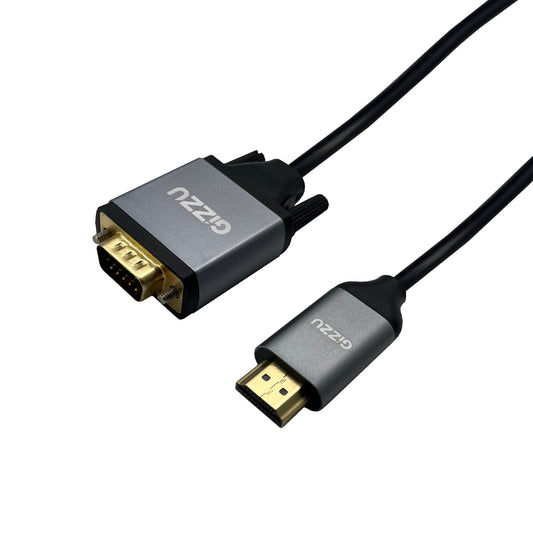 Gizzu Full HD HDMI to VGA Cable (1.8m) - Black