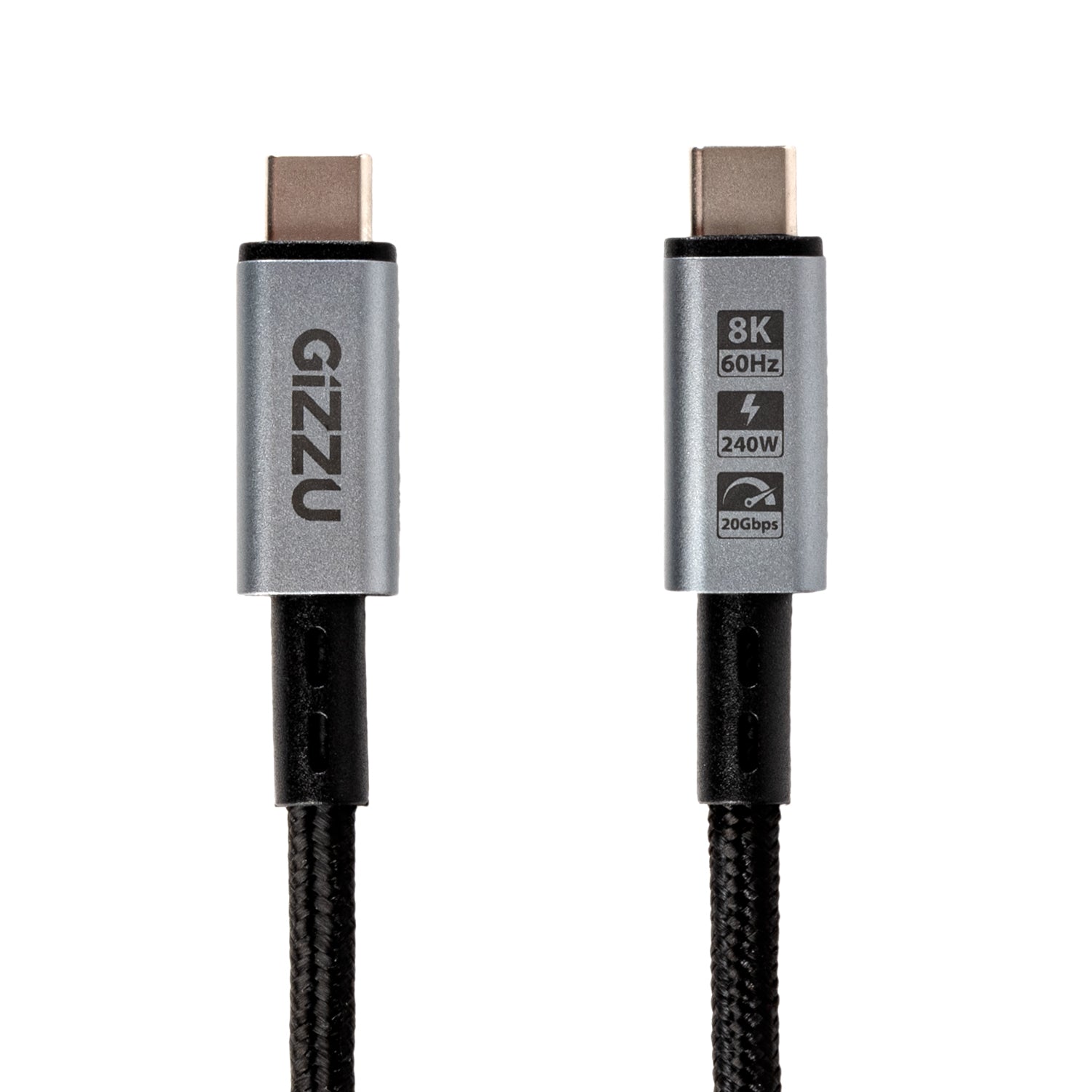 GIZZU 240W 20Gbps Type-C 1m Cable
