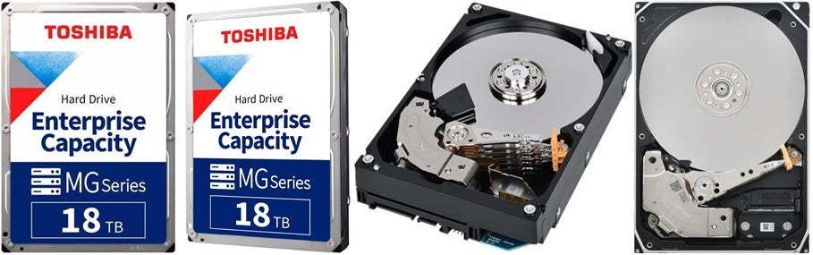 Toshiba 3.5-inch 18TB SATA hard disk with 7200 RPM and 512MB cache.