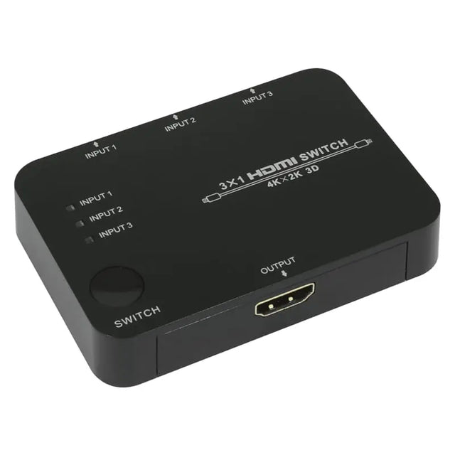 HDCVT 3-Port HDMI 2.0 Switch (3-in-1 Out)
