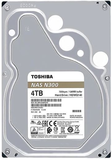 Toshiba 4TB N300 SATA III 3.5 - Hard Drives/Storage
