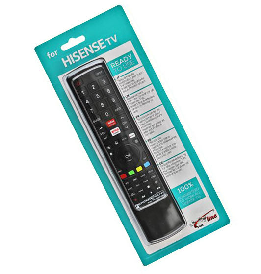 Digitech Jl-1720 universal remote control for Hisense TVs.