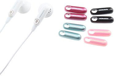 Geeko In Ear Stylish Wired Earphones with multi-color replaceable shells. Ideal for MP3, MP4, and laptops.