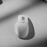 Keychron M6SB72 1K Wireless Mouse (BT/2.4GHz/Wired) with Huano silent Micro switch and premium wheel - White