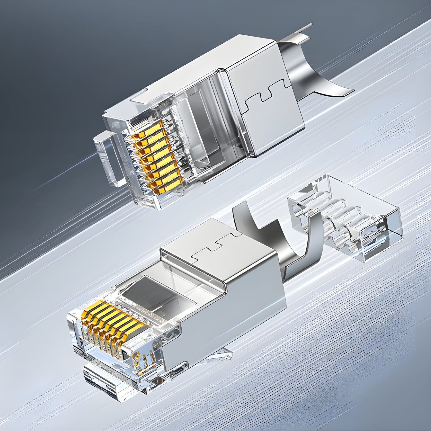 UGreen Cat7 FTP RJ45 Modular Plugs (10 Pieces)