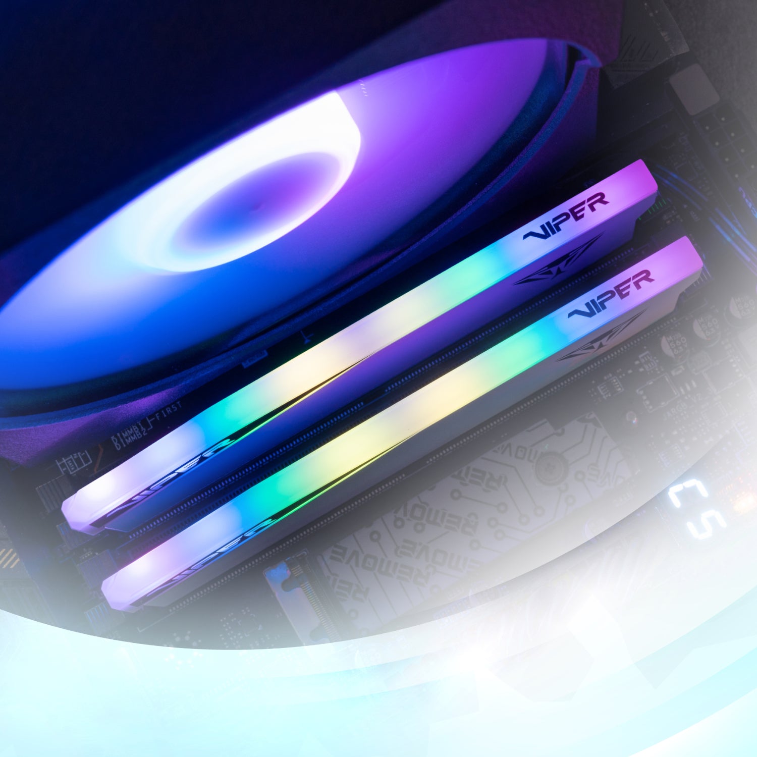 Patriot Viper Elite 5 RGB 32GB 6000MHz DDR5 Desktop Gaming Memory Kit - White