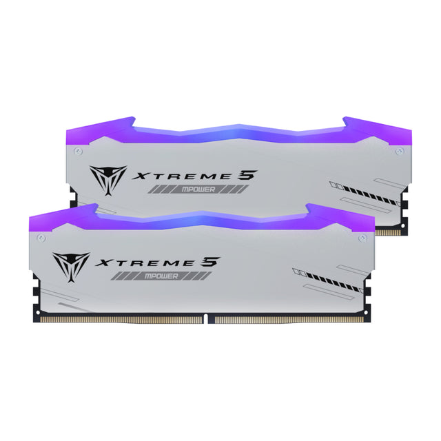 Patriot Viper Xtreme 5 RGB MPower 32GB 6000MHz DDR5 Desktop Gaming Memory Kit - Silver