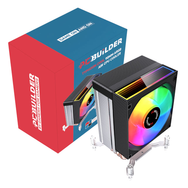 PCBuilder TYPHOON COOL 90mm Air CPU Cooler - Black