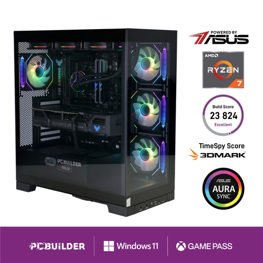 PCBuilder Ryzen 7 7800X3D ARCHON Gaming PC | RTX 5070 Ti 16GB | 32GB DDR5 6000MHz | 1TB NVMe SSD | Win 11