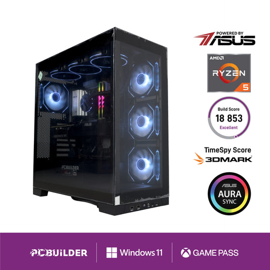 PCBuilder Ryzen 5 7600 MAVERICK Gaming PC | 32GB DDR5 | RTX 5070 12GB | 1TB NVMe SSD | Win 11